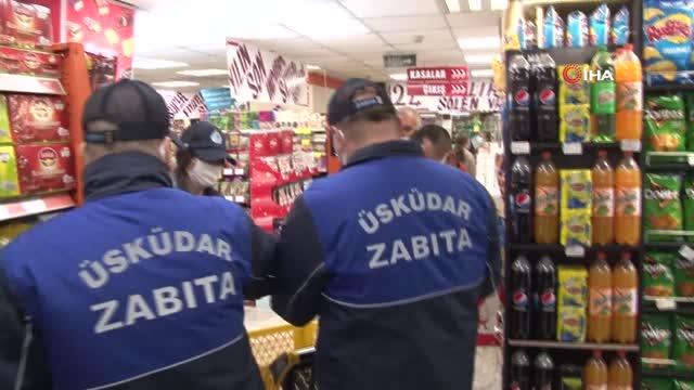 Üsküdar Belediyesi Zabıta Müdürlüğü ekipleri tarafından, ilçede faaliyet gösteren zincir