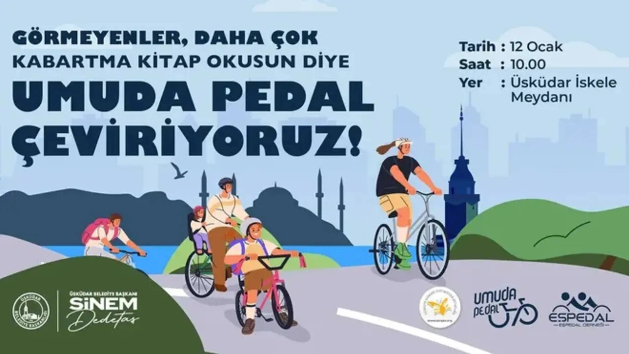 Üsküdar Belediyesi, görme engellilerin Braille alfabesiyle yazılmış kabartma kitap okumasını