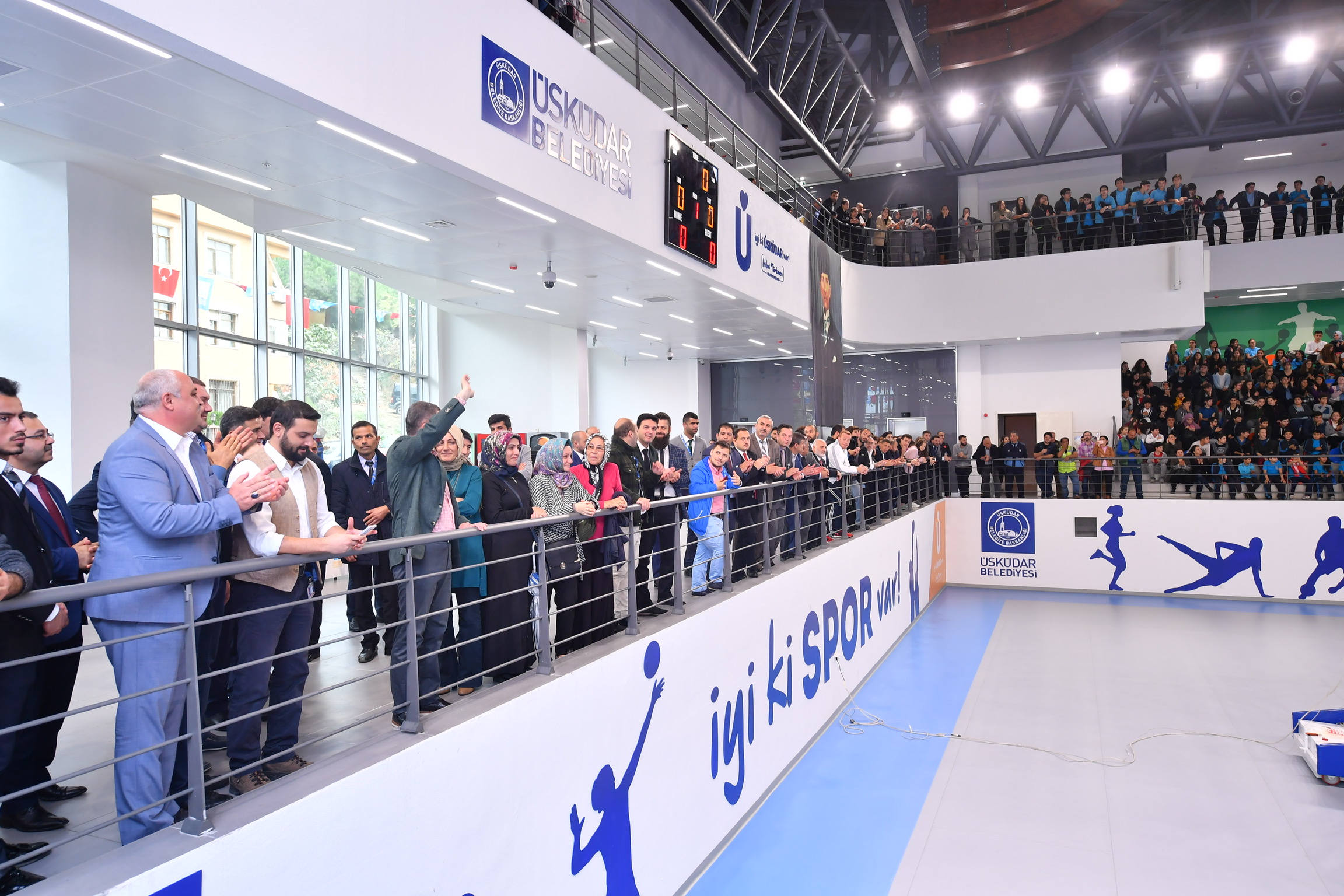 Üsküdar Belediyesi Çavuşdere Spor Sarayı’nın açılış törenine İlçe Milli Eğitim