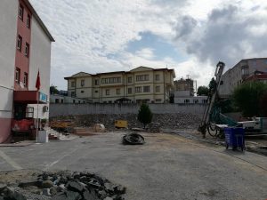 Üsküdar’da inşaatı devam eden okulları ziyaret eden Kaymakam Murat Sefa