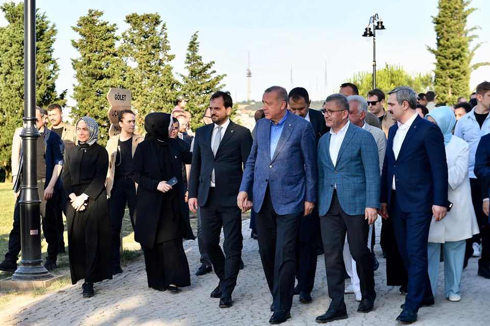 CUMHURBAŞKANI Recep Tayyip Erdoğan Üsküdar Nakkaştepe Millet Bahçesi’ne geldi. Türkiye Cumhurbaşkanı Recep