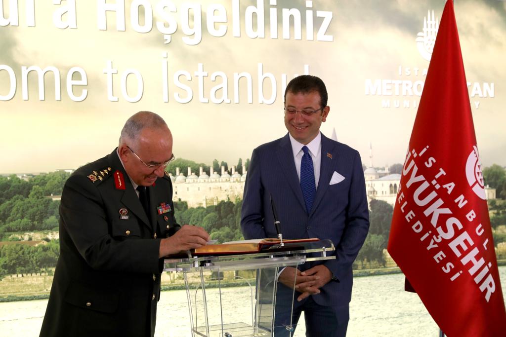 1’nci Ordu Komutanı Orgeneral Musa Avsever, İBB Başkanı Ekrem İmamoğlu’na