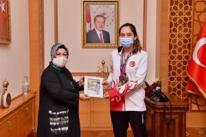 Avrupa Tekvando Şampiyonası'nda Kadınlar kategorisinde birinci olarak üstüste 6.cı kez
