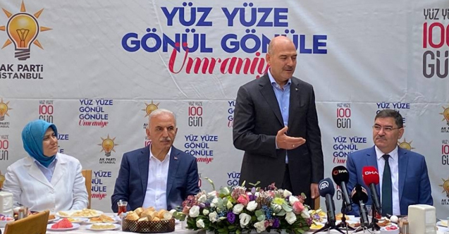 İçişleri Bakanı Süleyman Soylu, Ümraniye'de İMES esnafıyla buluştu. Yüz Yüze
