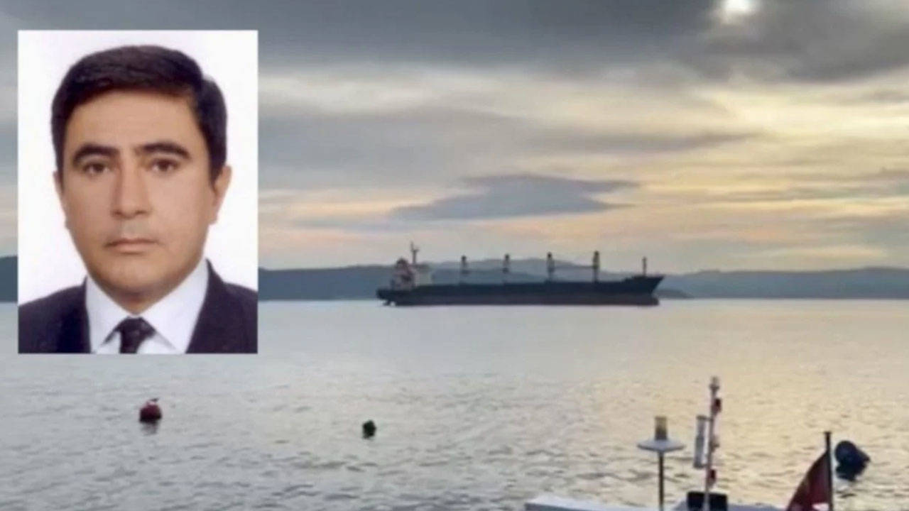 Üsküdar'da Harem açıklarındaki ticari gemiye çıkarken denize düşen kılavuz kaptan