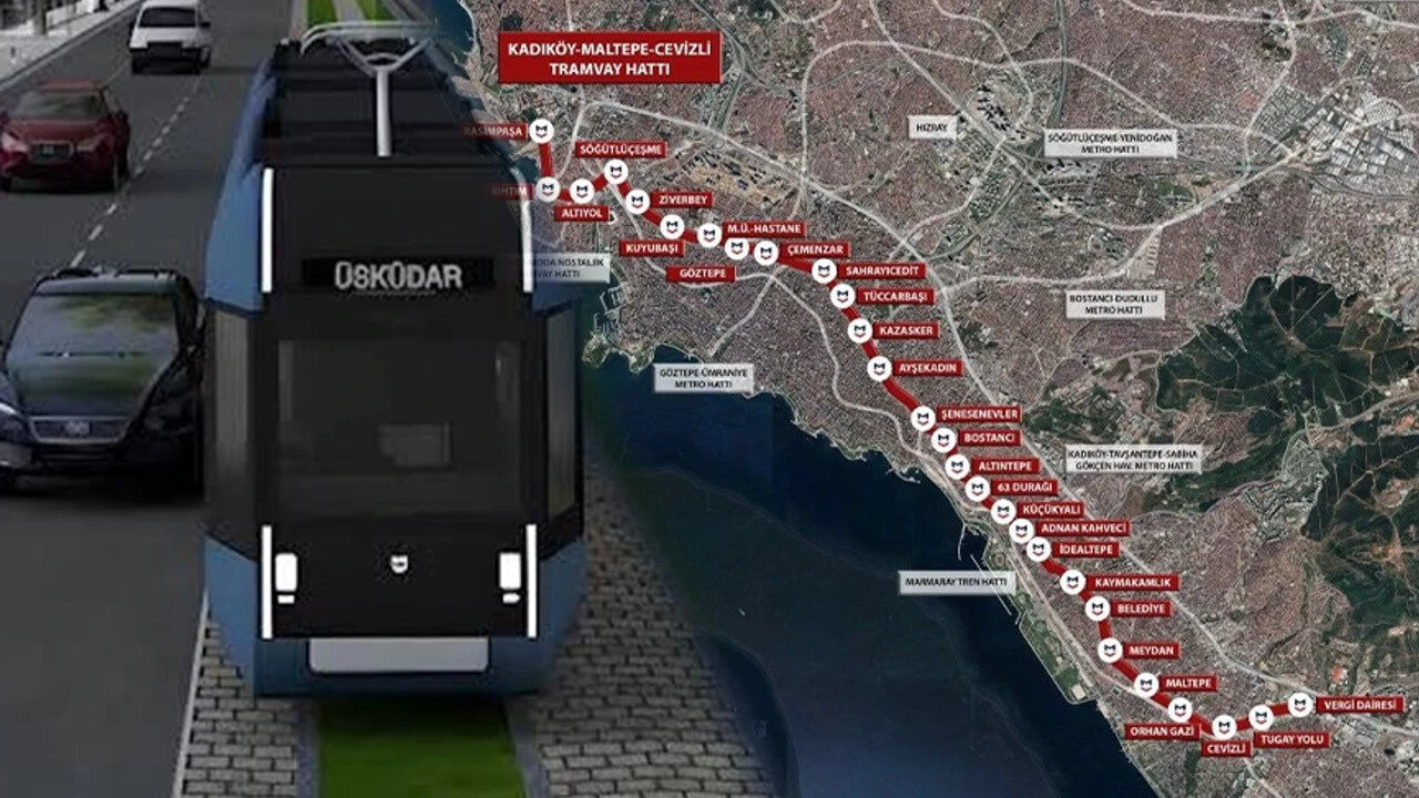 İBB’nin Üsküdar-Kadıköy-Maltepe Tramvay Hattı projesi için onay çıktı. Toplamda 33