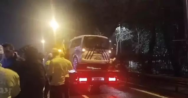 İstanbul Üsküdar'da denetim uygulamasından kaçan araç sürücüsü, polis ekipleri tarafından