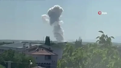 Niğde'nin Bor ilçesinde bulunan bir havai fişek fabrikasında meydana gelen