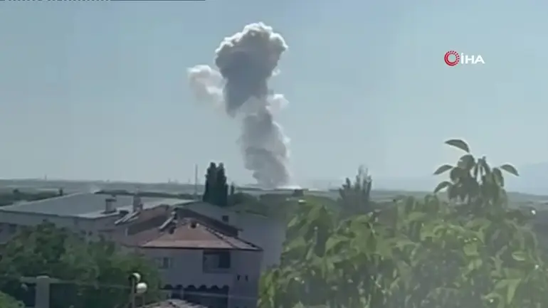Niğde'nin Bor ilçesinde bulunan bir havai fişek fabrikasında meydana gelen