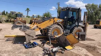 Şırnak’ın Cizre ilçesinde bir iş makinesi tamir atölyesinde meydana gelen