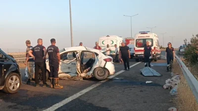 Diyarbakır'dan hafta sonu tatili için Şanlıurfa'nın Halfeti ilçesine gidenlerin bulunduğu
