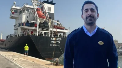 Almanya'nın Bremen Limanı'ndan Türkiye'ye doğru seyir halindeki Malta bayraklı "Amisos"
