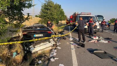 Almanya'dan memleketleri Kayseri'ye gitmek üzere yola çıkan gurbetçi ailenin bulunduğu