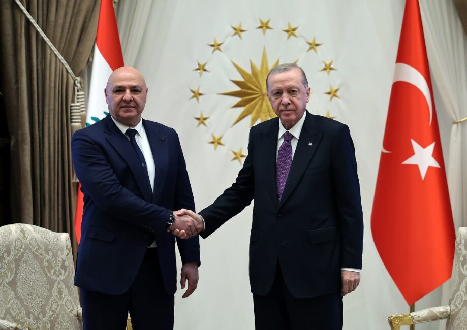 Cumhurbaşkanı Recep Tayyip Erdoğan, Ankara'da ağırladığı Lübnan Cumhurbaşkanı Joseph Avn