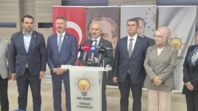 Ulaştırma ve Altyapı Bakanı Abdulkadir Uraloğlu, Tekirdağ'da iş dünyası, sivil