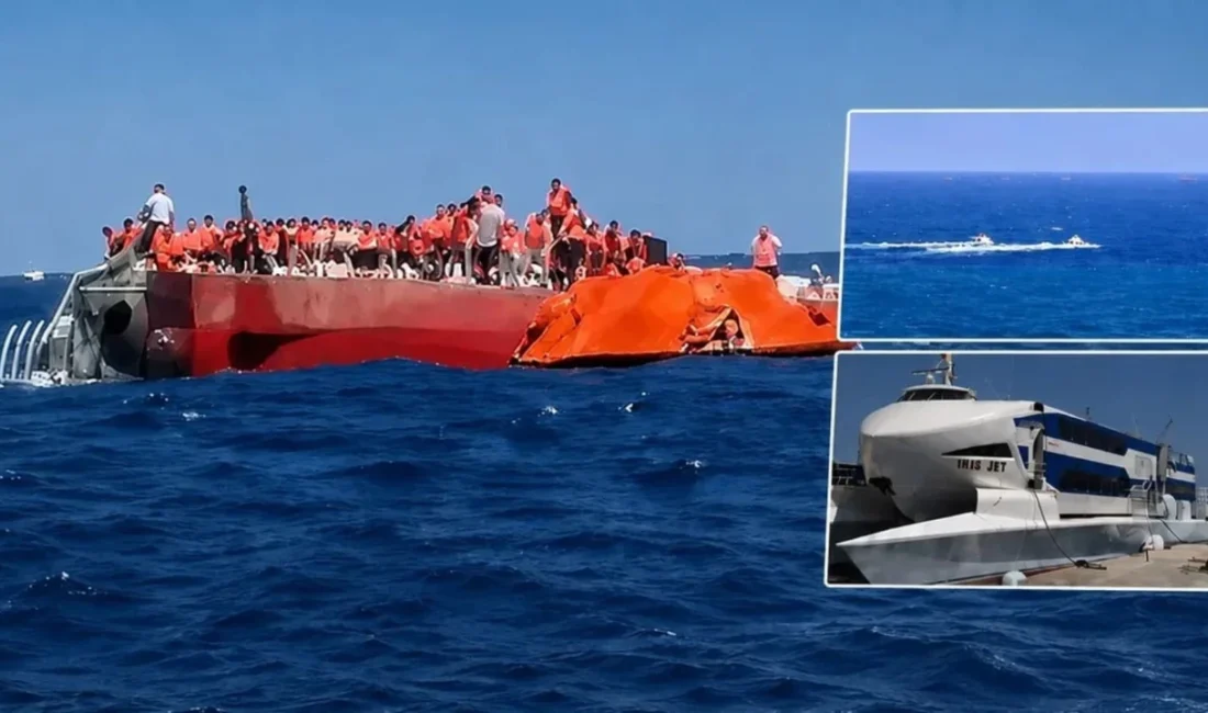 Girne açıklarında batan katamaran tipi yolcu gemisinin ardından arama-kurtarma çalışmaları