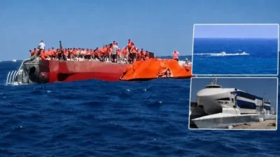 Girne açıklarında batan katamaran tipi yolcu gemisinin ardından arama-kurtarma çalışmaları