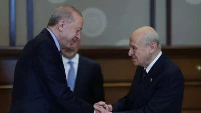 Cumhurbaşkanı Recep Tayyip Erdoğan, MHP Genel Başkanı Devlet Bahçeli'yi Cumhurbaşkanlığı