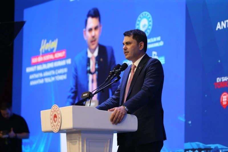 Çevre, Şehircilik ve İklim Değişikliği Bakanı Murat Kurum, Hatay’da düzenlediği