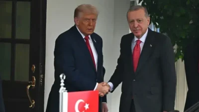 ABD’nin Ankara Büyükelçisi Tom Barrack, Cumhurbaşkanı Recep Tayyip Erdoğan ile