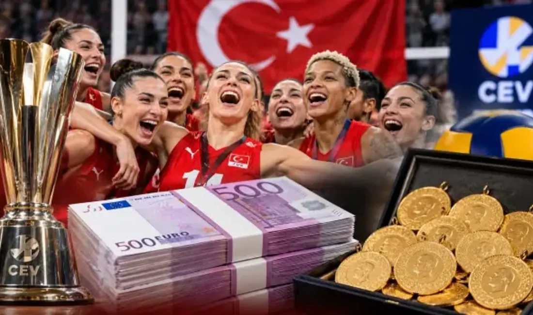 Avrupa Şampiyonu olan A Milli Kadın Voleybol Takımı, CEV'den 500